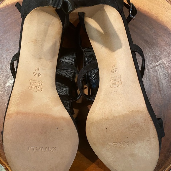 ⭐️Vaneli ⭐️Timar Black Suede Fringe Heel/Size 8.5 Shoes - Picture 5 of 7